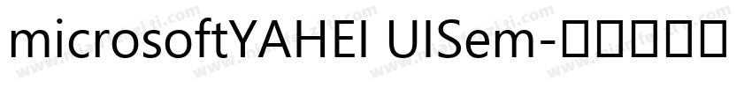 microsoftYAHEI UISem字体转换